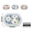 Alfombra de Piso Absorbente Antideslizante para Baño, Cocina, Puerta de Baño, Estampada con Flores de Amazon y Lodo de Diatomeas, Transfronteriza