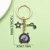 Diseño Creativo Plata Vintage Saxofón Cinta Musical Llavero Transfronterizo Más Vendido Colgante de Bolsa Pequeño Accesorio