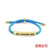 Pulsera Europea y Americana Multicolor de Cuerda Trenzada Transfronteriza Buen Esposo Conmemorativa Día de San Valentín Regalo de Navidad Pulsera de Acero Inoxidable Grabada