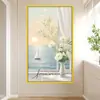 Adesivos de Parede Autoadesivos Simples para o Hall de Entrada, Pinturas Decorativas de Estilo Creme para Ampliação de Espaço, Adesivos de Parede à Prova d'Água para o Corredor, Fofos e Divertidos