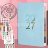 Planificador de Horarios 2027 Libro de Calendario Inglés Transfronterizo Libro de Calendario 2026 Versión Inglesa Calendario Español Portugués