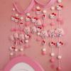 Cortina suspensa em nuvem, cortina de porta em forma de coração para meninas, estilo Ins, decoração de quarto infantil, divisória, cortina suspensa, ornamentos para pendurar na porta sem perfuração