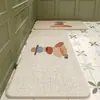 Alfombrilla de cocina estilo wabi-sabi japonés, alfombrilla absorbente de agua y aceite para uso doméstico, tira larga, resistente a la suciedad, fácil de limpiar, alfombrilla de suelo tejida de cáñamo
