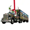 Novedad Árbol de Navidad Colgante Camión Decoración Colgante Plano Excavadora de Navidad Decoración Colgante Decoración Rústica