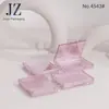 Caixa de Sombras Totalmente Transparente Jinze Order com Fivela Retangular Caixa de Blush Caixa Plástica Vazia Material de Embalagem