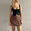 Comercio exterior europeo y americano nuevo AliExpress Amazon venta caliente de verano color liso falda casual dividida para mujer