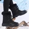 Botas de Nieve Cálidas de Invierno al por Mayor Transfronterizas para Mujer, Forradas de Felpa y Engrosadas, Adecuadas para Viajes al Noreste, Botas de Senderismo para Exteriores, Botas de Nieve