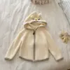 Timo girls chaqueta con capucha y cremallera de punto nueva y elegante para primavera y otoño, top casual de estilo lindo y suave con dibujos animados