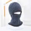 Gorro de lana de invierno con ala para proteger las orejas para hombres de mediana edad y ancianos, gorro de tigre para ciclismo al aire libre, gorro de punto de una sola pieza que protege el cuello