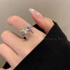 Anillo Set de Aros Lisos Estilo Coreano Nicho Simple Estilo Frío Tendencia Ins Moda Europea y Americana Elegante Versátil Venta al por Mayor Anillo