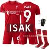 2526 Club Secado Rápido No. 11 Salah Jersey Uniforme de Equipo Infantil Liverpool Local Nota Conjunto de Uniforme de Fútbol