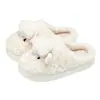 Chinelos de algodão femininos Lidani, novo estilo 2026, quentes para casa e ambientes internos, antiderrapantes, chinelos de pelúcia fofos para casal para outono e inverno
