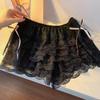 Shorts de Seguridad con Ribete de Encaje, Talla Grande, Anti-Exposición, No se Enrollan, Delgados, Se Pueden Usar Afuera, Shorts Sueltos para Casa, Seda de Hielo