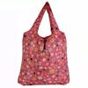 Bolsa de Compras Plegable con Logo Personalizado Bolsa Tote Portátil Bolsa de Tela Floral Bolsa Tote Publicitaria de Supermercado de Doble Capa Al Por Mayor