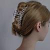 Pinza Grande de Garra Pasador de Pelo de Tiburón para Mujer, Accesorio para el Cabello Irregular Geométrico de Metal Estilo Líquido con Elementos Geométricos