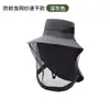 Chapéu de Pescador para Homens, Ciclismo ao Ar Livre no Verão, Chapéu com Proteção Solar Anti-UV, Máscara Facial, Anti-Mosquito, Secagem Rápida, Chapéu de Aba Larga