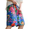 Shorts casuales de verano para hombre con estampado de flores grandes del noreste, pantalones de playa, estilo chino, características étnicas, shorts para hombre de talla grande, moda
