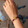 Tienda de oro Puzuo con accesorios de oro para bricolaje, mariposa pequeña de diamantes, cuentas de transferencia, pulsera, pulsera, accesorios exquisitos de personalidad
