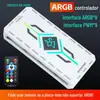 Gabinete de Computador Argb Sincronização de Luz Divina Tubo de Neon Refrigerado a Água Host Decorativo DIY Tubo Refrigerado a Água Luminoso Carcaça de Colete