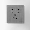 Stosibn Panel de Interruptores Tipo 86 Oculto Toma de Corriente Doméstica Cinco Orificios Uno Abierto USB Control Único 5 Orificios