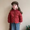 Menina Roupas de Algodão Novo Estilo Chinês Roupas de Inverno Menina Bebê 2024 Novo Casaco de Algodão Engrossado Novo Estilo Chinês Roupa de Ano Novo Roupa Externa Quente