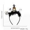 Diadema Divertida de Dibujos Animados para Halloween Accesorios para el Cabello Decoraciones para Fiesta Temática del Festival de Fantasmas Diadema de Murciélago Araña Hebilla para la Cabeza
