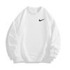 Sudadera de Moda de Marca para Hombre en Otoño e Invierno Nueva Camiseta Blanca de Cuello Redondo para Niño Sudadera Grande de Felpa con Hombros Descubiertos