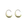Aretes de Metal Geométricos en Forma de C para Mujer, Lujo Accesible de Nicho con Diseño Elegante, Aretes Exquisitos y Versátiles de Gama Alta
