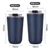 Taza de Acero Inoxidable 304 Engrosada con Aislamiento al Vacío, Aspecto de Alta Calidad, Portátil, para Coche, Taza de Café para Exteriores, Vaso de Agua Simple para el Hogar