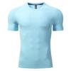 Ropa de Fitness Camiseta Deportiva de Manga Corta para Hombre de Secado Rápido para Correr Camiseta Ajustada de Seda Helada para Entrenamiento de Baloncesto de Media Manga para Absorber el Sudor