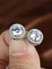Pendientes Redondos Populares de Diamante Transfronterizos para Mujer, Pendientes de Moda, Pendientes Elegantes y de Alta Gama, Venta al por Mayor y Dropshipping