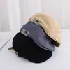 Gorra de Béisbol Vintage para Mujer, Estilo Delgado de Otoño, Boina Reversible Versátil con Ala Ancha y Bordado 3D