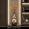 Nuevo Adorno de Jarrón Calabaza de Cinco Bendiciones y Atracción de Riqueza Estilo Chino para Sala de Estar, Vestíbulo, Oficina, Ceremonia de Apertura, Regalo de Decoración para Casa Nueva