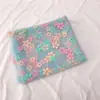 Tecido de malha com estampa de flor de cerejeira tricolor para vestidos infantis, fantasias de palco, capas, laços, acessórios de cabeça e acessórios DIY