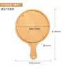 Bandeja de Madera para Pizza con Asa Hogareña de Bambú para Sushi, Bocadillos, Pasteles, Comida Occidental, Bandeja de Madera, Producto Nuevo Transfronterizo