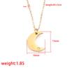 Moda Estilo Ins Europeo y Americano Collar Clavícula Estrella de Cinco Puntas Corazón Ángel Femenino Estrella Elegante Colgante Sencillo con Diamantes