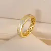 Transmisión en Vivo de Anillos Dorados de Plata de Ley S925 Cepillada Italiana para Mujer, Modernos y Versátiles, Anillos de Lujo Ligero, Populares en Xiaohongshu