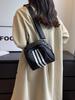 Nuevo Estilo Bolsa de Tortuga de Tela de Nylon Rayada Bolsa de Concha Bolso Cruzado Portátil de Moda Bolso Pequeño de Gran Capacidad Casual Bolso de Hombro Único