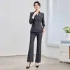 Traje de doble botonadura para otoño e invierno, atuendo profesional OL para mujer, elegante y sofisticado, adecuado para joyería, gerente de hotel y vestimenta de trabajo