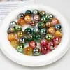 Ding Yi K16 Leng Yue Oro Brillante Alta Brillo Chapado Agujero Pasante Perlas de Resina Cadena para Celular Diy Accesorios con Cuentas