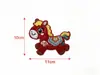 Nuevos Accesorios de Pony para Año Nuevo Pegatinas de Tela Bordadas Accesorios para Ropa Accesorios para Bolsas Fabricantes Parches DIY al por Mayor