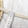 Cuerda de Algodón Trenzada Encaje en Stock Directo del Fabricante Hilo de Algodón Decoración de Ropa Accesorios de Cinta Tejida