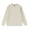 Sudadera Pesada de Cuello Redondo Bordado de Logo Personalizado Unisex Espesa Lisa Pullover Sudadera Top Holgado Estampado de Texto