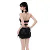 Traje de Baño de Dos Piezas para Mujer con Acabado de Alta Gama, Nuevo Estilo 2025, Puro y Sexy, Traje de Baño Estilo Falda para Vacaciones en la Playa con Parte Inferior de Corte Cuadrado para Aguas Termales