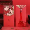 Sobres Rojos Personalizados de Año Nuevo para Negocios, Paquetes Rojos de Boda, Bolsas de Sobres Rojos para el Festival de Primavera, Diseño Gratuito e Impresión de Logo
