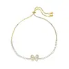 Pulsera de Mariposa Dulce Elegante de Moda Personalizada de Lujo Ligero para Mujer Nicho Simple Temperamento Joyería de Mano Exquisita de Gama Alta Versátil