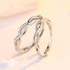 Versión coreana de Sansheng III anillo de pareja de flor de ciruelo anillo abierto anillo de pareja de moda fabricantes de joyería al por mayor
