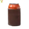 Em estoque 330ml Lata de Refrigerante Garrafa Conjunto Cerveja Refrigerante Bebida Lata Estojo de Couro Bolsa de Embalagem para Bebidas