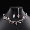 Novo Conjunto de Joias Retro de Alta Qualidade para Mulheres Colar com Pingente de Folha de Diamante e Franja Corrente de Clavícula Estilo Corte Europeu e Americano de Luxo Leve