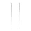 Aretes tapones para orejas mujer con borla cadena para la oreja colgante material artificial anti-caída accesorios DIY tapones para los oídos joyería para orejas de mujer